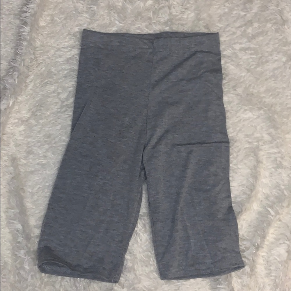 Gray biker shorts